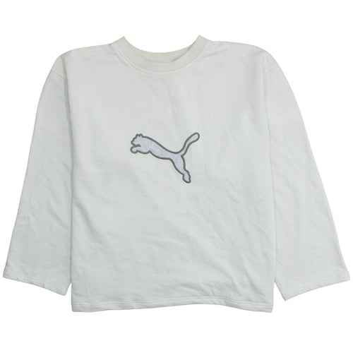 Puma Men’s White XL Crew Neck Pullover Sweatshirt