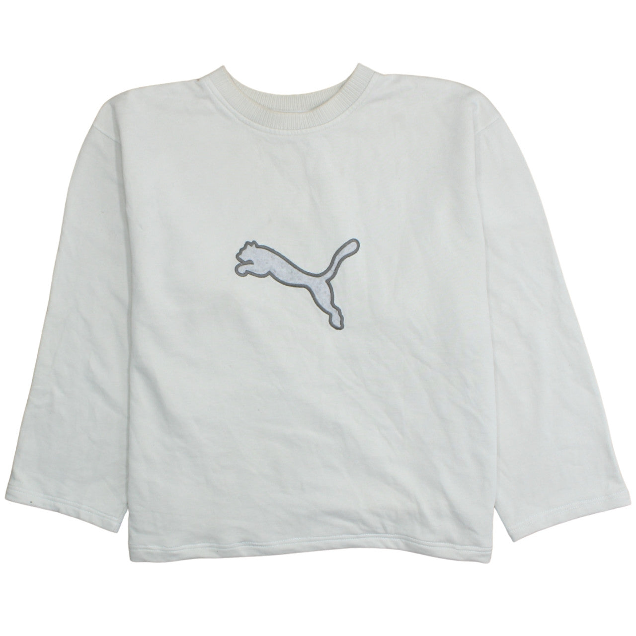 Puma Men’s White XL Crew Neck Pullover Sweatshirt
