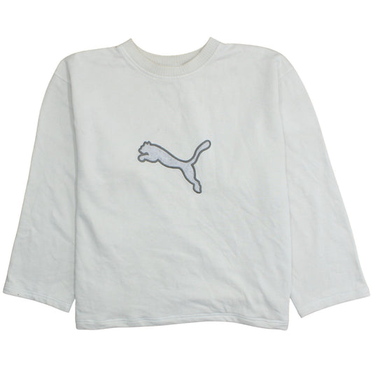 Puma Men’s White XL Crew Neck Pullover Sweatshirt