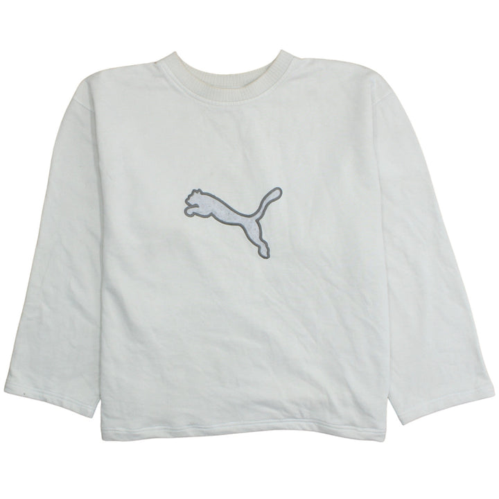 Puma Men’s White XL Crew Neck Pullover Sweatshirt