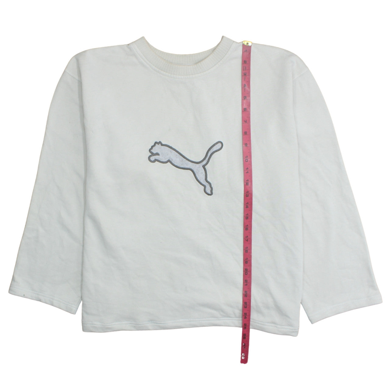 Puma Men’s White XL Crew Neck Pullover Sweatshirt