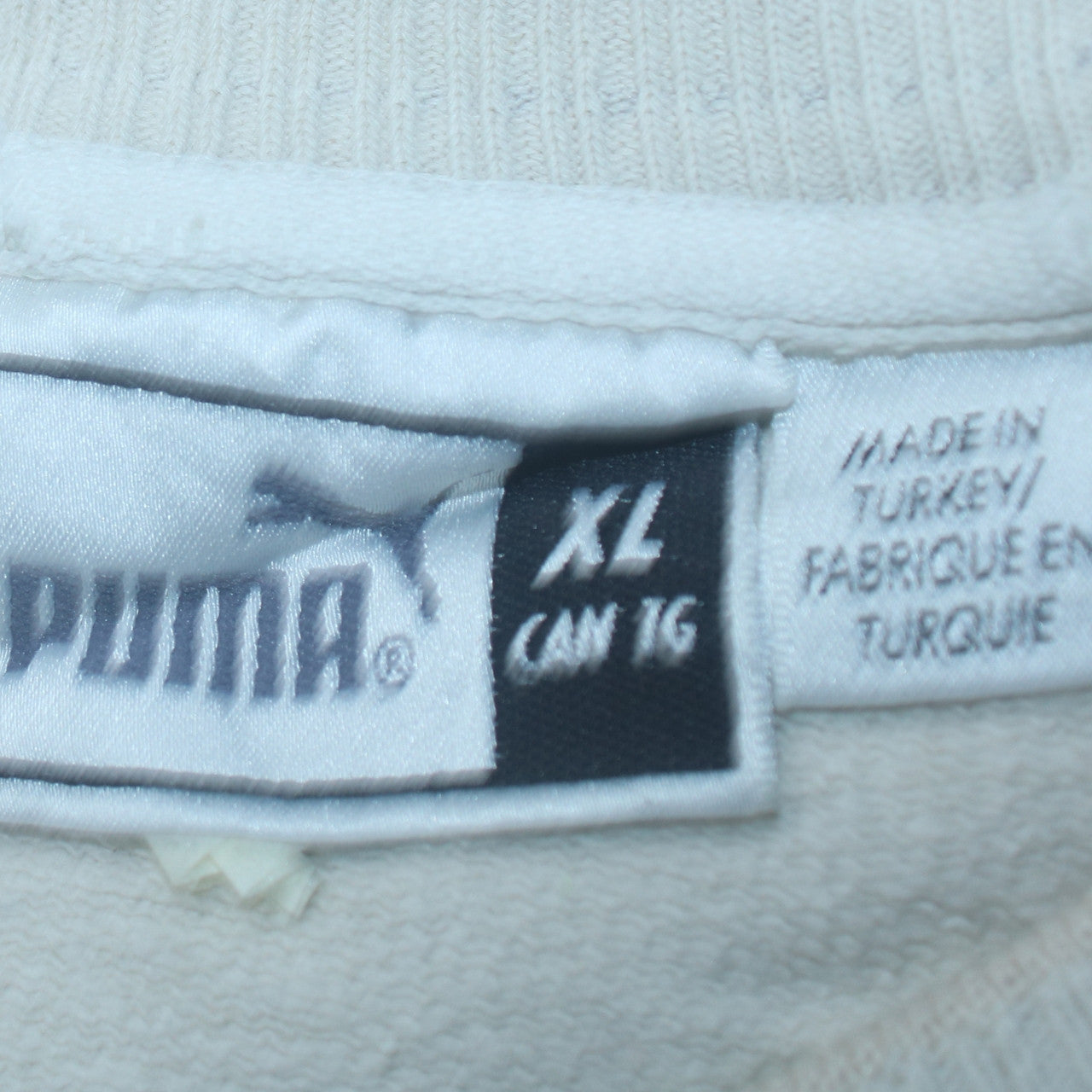 Puma Men’s White XL Crew Neck Pullover Sweatshirt
