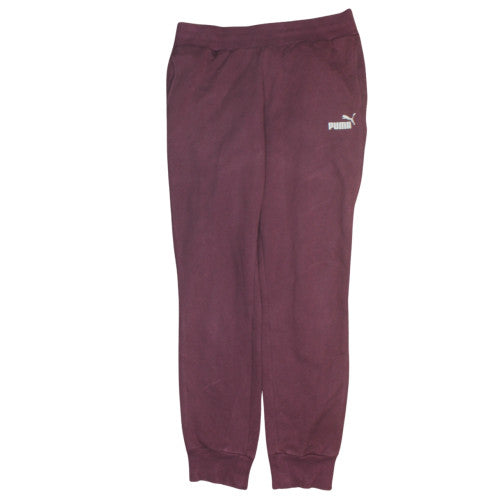 Puma Women Purple Size 12 Sweatpants Fleece Comfort Tapered Trousers