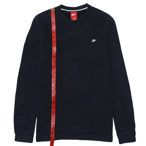 Nike Mens Black Crew Neck Pullover Sweatshirt M Regular Fit