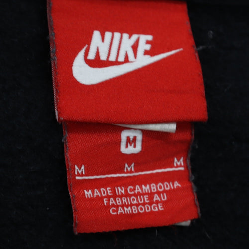 Nike Mens Black Crew Neck Pullover Sweatshirt M Regular Fit