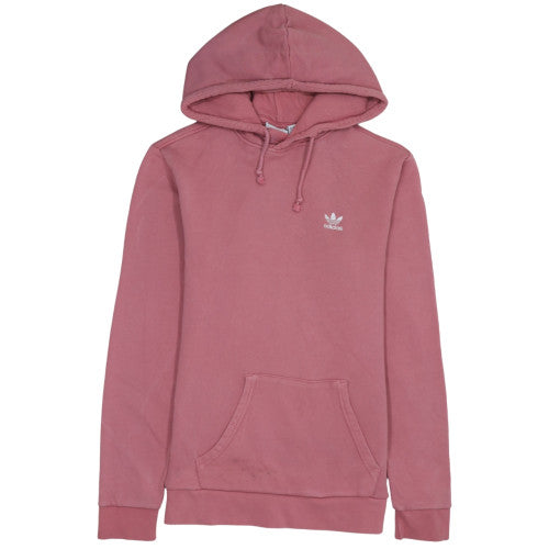Adidas Women Pink XS Pullover Hoodie Cotton Casual Lined