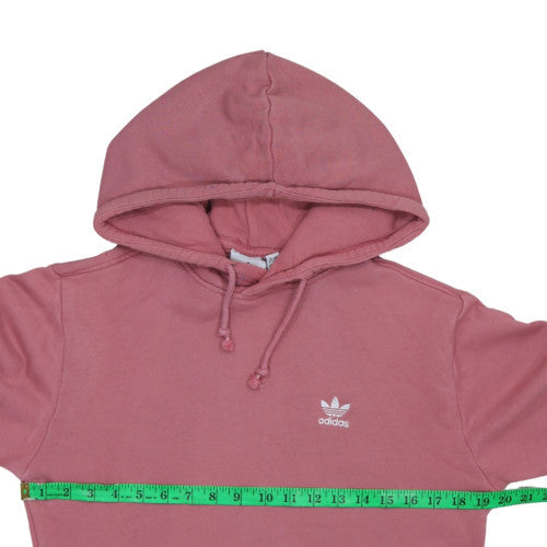 Adidas Women Pink XS Pullover Hoodie Cotton Casual Lined
