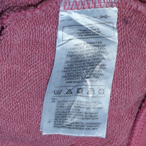 Adidas Women Pink XS Pullover Hoodie Cotton Casual Lined