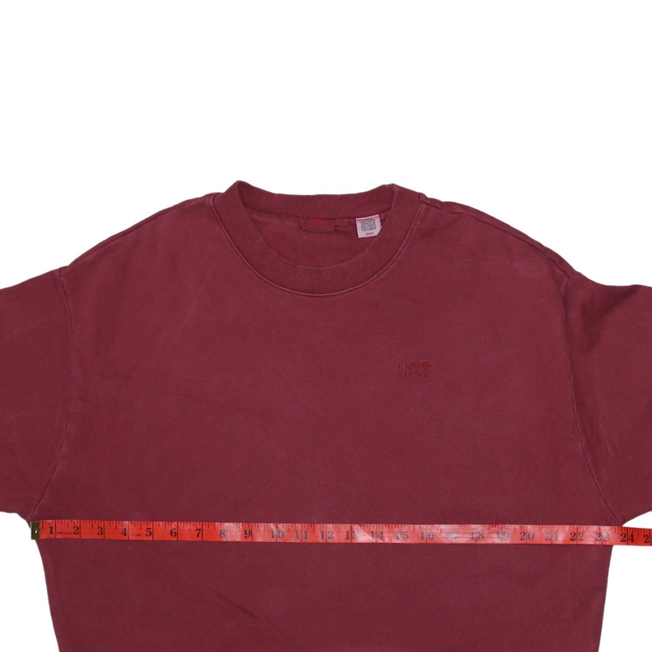 Levi's Womens Burgundy Cotton Pullover Sweatshirt Size S