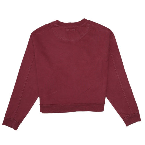 Levi's Womens Burgundy Cotton Pullover Sweatshirt Size S