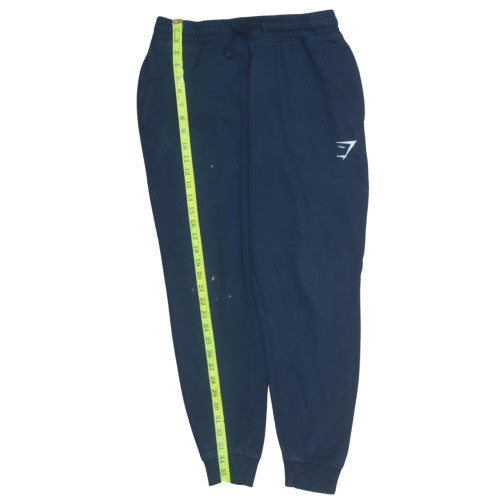 Gymshark Men’s Blue Jogger Sweatpants Size S Cotton Blend Activewear