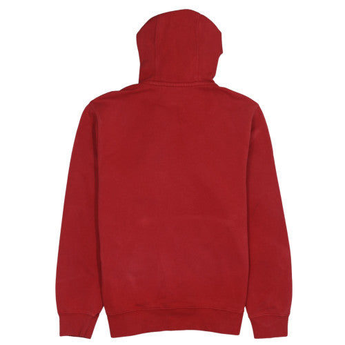 Nike Men's Red Pullover Hoodie Medium Fleece Logo Sweatshirt
