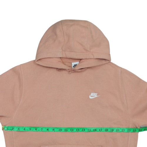 Nike Women’s Beige Pullover Hoodie L Large Fleece Lined Sweatshirt