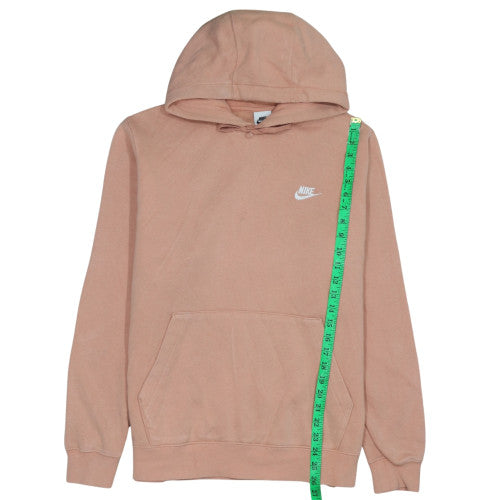 Nike Women’s Beige Pullover Hoodie L Large Fleece Lined Sweatshirt
