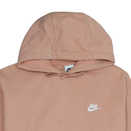 Nike Women’s Beige Pullover Hoodie L Large Fleece Lined Sweatshirt
