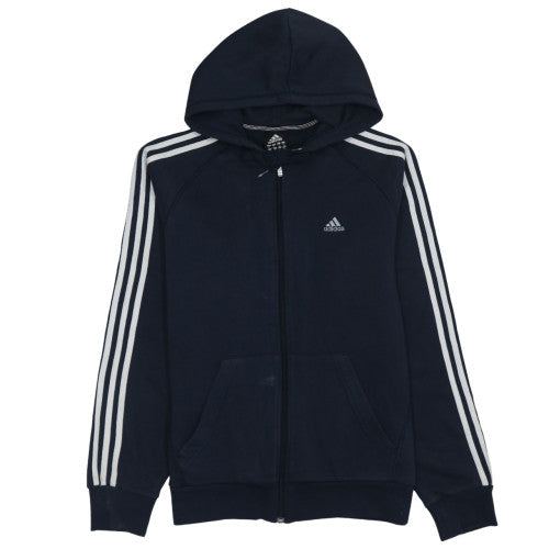 Adidas Men's Blue Full Zip Hoodie M Sports Fleece Sweatshirt