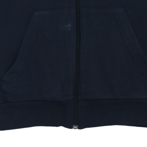 Adidas Men's Blue Full Zip Hoodie M Sports Fleece Sweatshirt