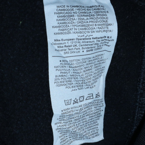 Nike Men's Black M Pullover Fleece Sweatshirt Crew Neck Logo