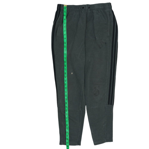 Adidas Men’s Black Fleece Jogger Trousers Size L Tapered Fit