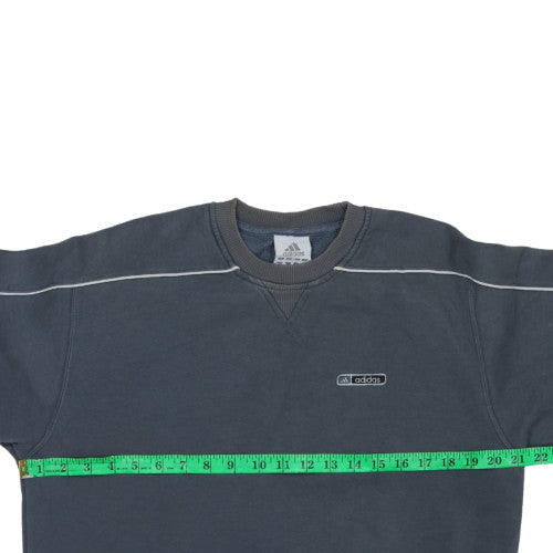 Adidas Men's Grey Pullover Sweatshirt XS Regular Fit Crew Neck