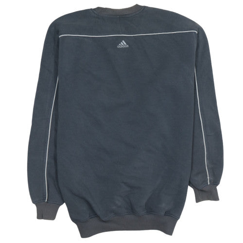Adidas Men's Grey Pullover Sweatshirt XS Regular Fit Crew Neck