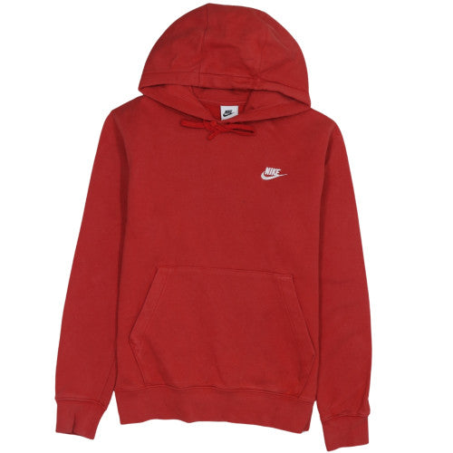 Nike Men's Red Pullover Hoodie Size S Regular Fit Fleece
