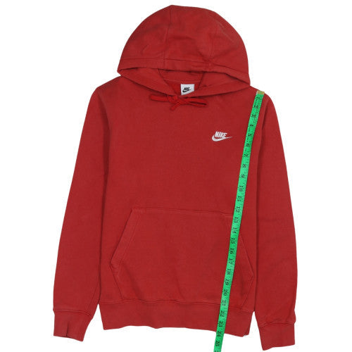 Nike Men's Red Pullover Hoodie Size S Regular Fit Fleece