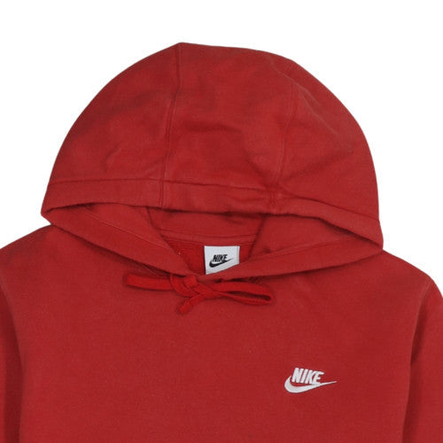 Nike Men's Red Pullover Hoodie Size S Regular Fit Fleece