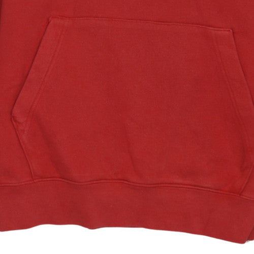 Nike Men's Red Pullover Hoodie Size S Regular Fit Fleece