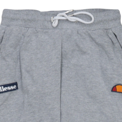 Ellesse Women Grey Jogger Sweatpants UK 6 Cotton Blend Casual