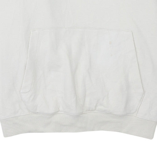 GAP Women White Bee Graphic Pullover Hoodie L Raku Inoue Collab