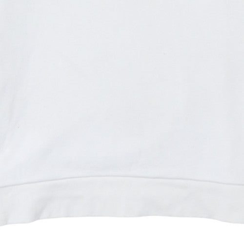 Adidas Mens White Crew Neck Pullover Sweatshirt Size L