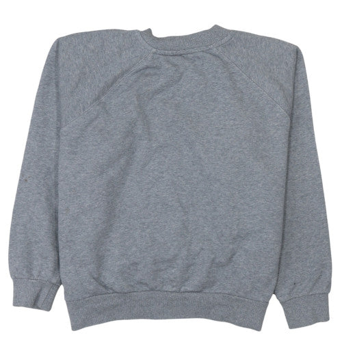 Napapijri Women's Grey Pullover Sweatshirt Size M Logo Cotton