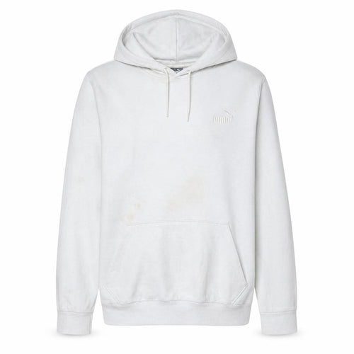 Puma Men's White Pullover Hoodie L Sports Fleece Regular Fit