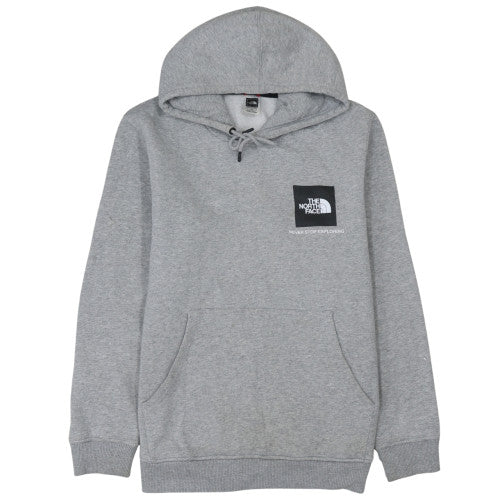 The North Face Men’s Grey Pullover Hoodie Size L Fleece Logo Outdoor