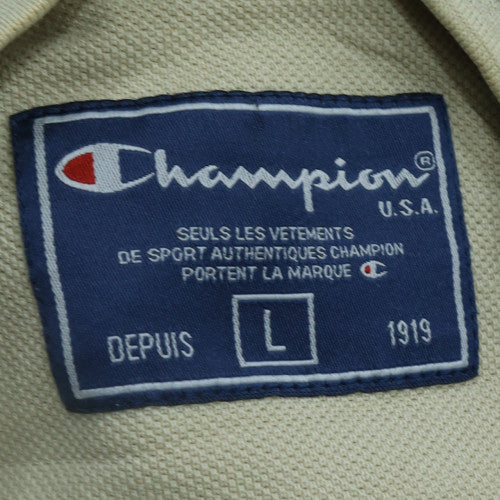 Champion Men's Beige Crew Neck Pullover Sweatshirt Size L