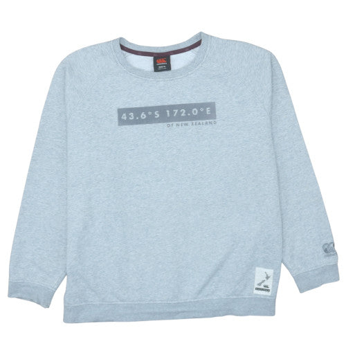 Canterbury Teens Grey Crew Neck Pullover Sweatshirt Size 14
