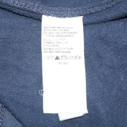 Timberland Men Blue 2XL Pullover 1/4 Zip Fleece Sweatshirt