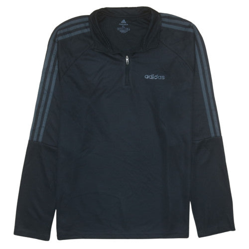 adidas Men’s Black XL 1/4 Zip Pullover Sweatshirt Primegreen AEROREADY