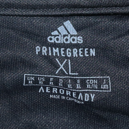 adidas Men’s Black XL 1/4 Zip Pullover Sweatshirt Primegreen AEROREADY