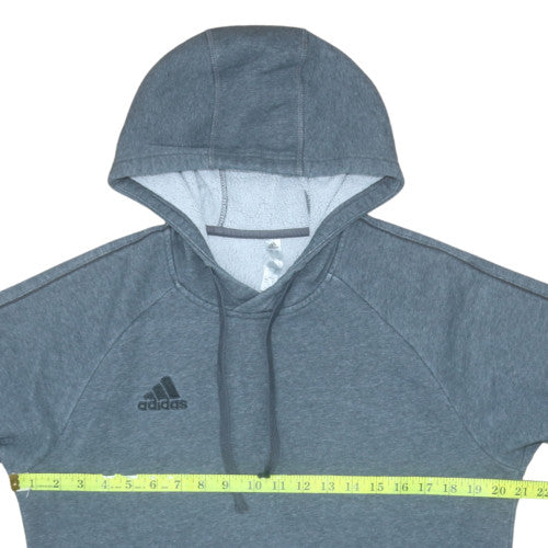 Adidas Men's Grey Pullover Hoodie Regular Fit M Fleece Sweatshirt