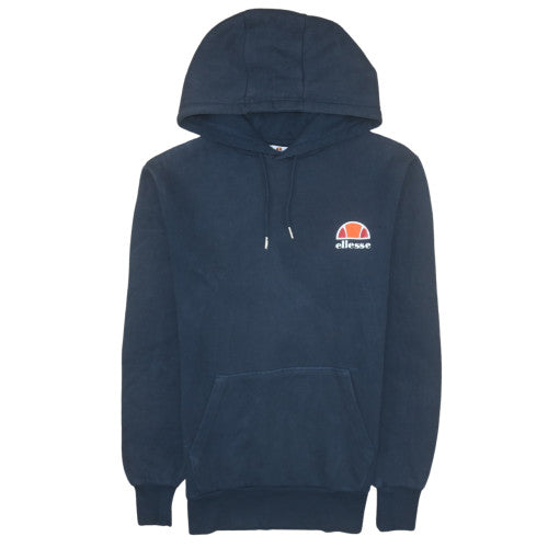 Ellesse Mens Blue Pullover Hoodie Small Regular Fit Logo Fleece