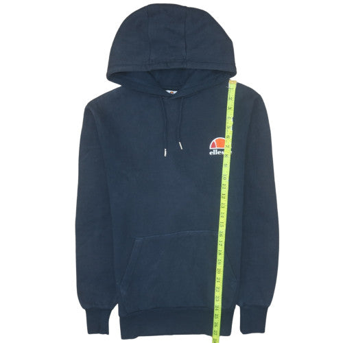 Ellesse Mens Blue Pullover Hoodie Small Regular Fit Logo Fleece