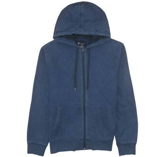 Gap Men's Blue Full Zip Fleece Hoodie Size M Regular Fit