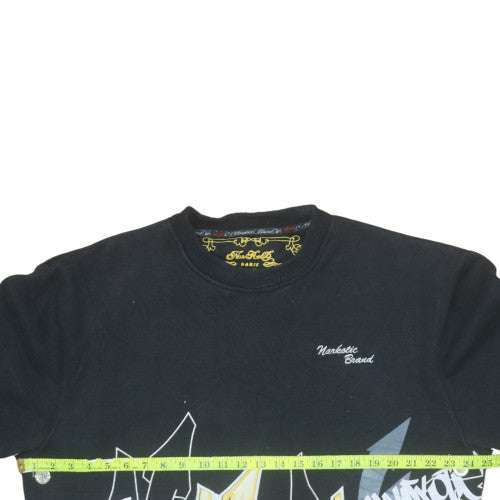 Narkotic Brand Men's Black XL Graphic Pullover Sweatshirt