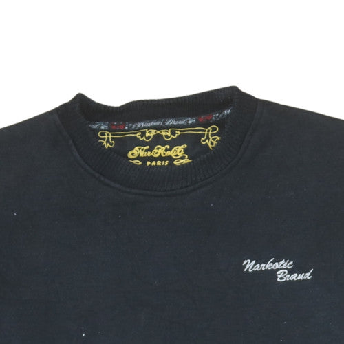 Narkotic Brand Men's Black XL Graphic Pullover Sweatshirt