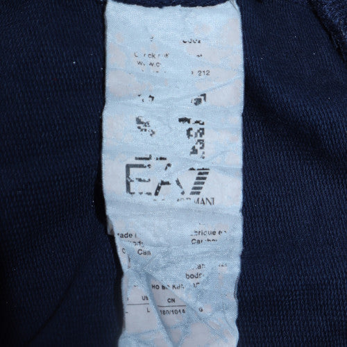 Emporio Armani EA7 Men's Blue Crew Neck Pullover Sweatshirt M
