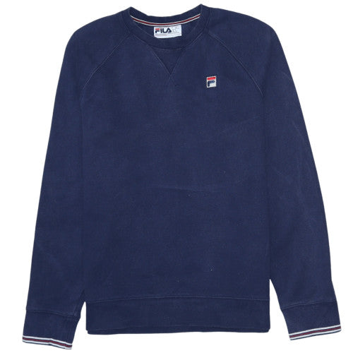 Fila Men's Blue Crew Neck Pullover Sweatshirt Size S