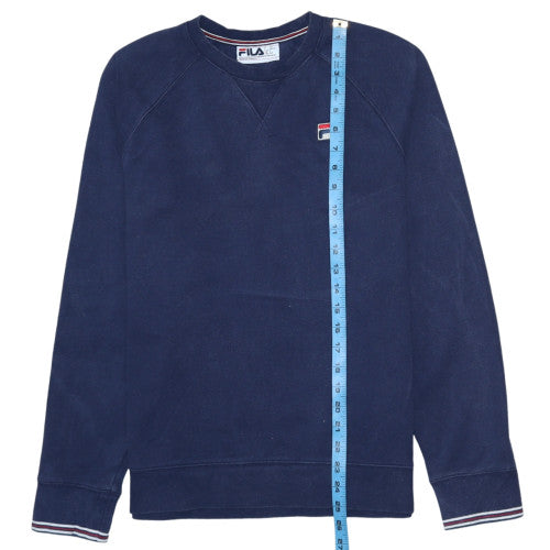 Fila Men's Blue Crew Neck Pullover Sweatshirt Size S
