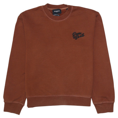 The Kooples Mens Brown Crew Neck Embroidered Sweatshirt Size L
